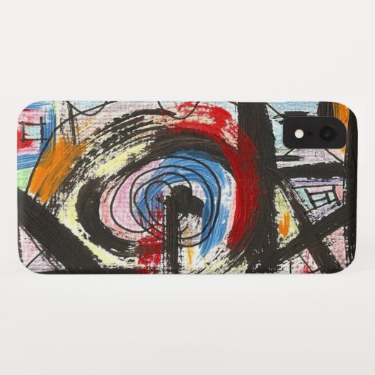 Staccato-Hand Gemälde Moderne Kunst Case-Mate iPhone Hülle (Rückseite (Horizontal))
