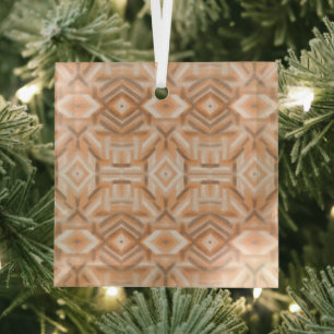 Staccato Orange Abstrakte Weiche Pastellkunst Ornament Aus Glas