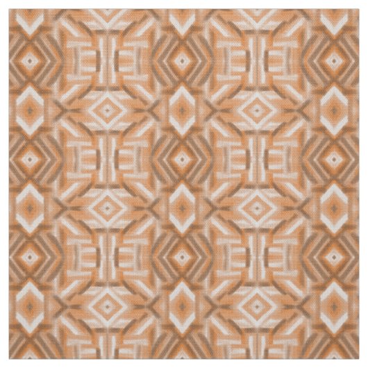 Staccato Orange Abstrakte Weiche Pastellkunst Stoff (Muster)
