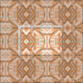 Staccato Orange Abstrakte Weiche Pastellkunst Stoff (Kachel)