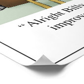 Staccato Touch Piano Lektion Cartoon Poster (Ecke)