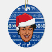 STACEE ABRAMS Weihnachten Keramik Ornament (Links)