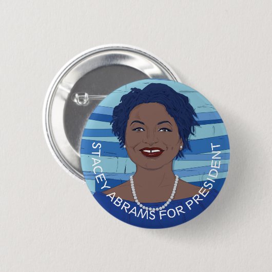 Stacey Abrams 2020 Button (Vorne & Hinten)