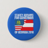Stacey Abrams für Gouverneur von Georgien 2018 Button (Vorderseite)