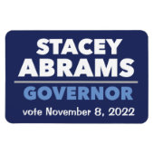 Stacey Abrams Governor Auto Magnet mit Datum! (Horizontal)