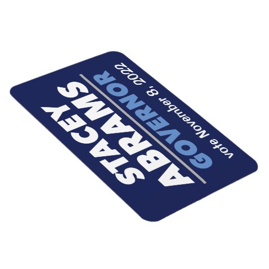 Stacey Abrams Governor Auto Magnet mit Datum! (Rechte Seite)