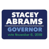 Stacey Abrams Governor Auto Magnet mit Datum! (Horizontal)