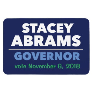 Stacey Abrams Governor Auto Magnet mit Datum!