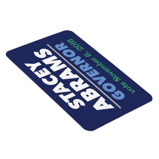 Stacey Abrams Governor Auto Magnet mit Datum! (Rechte Seite)