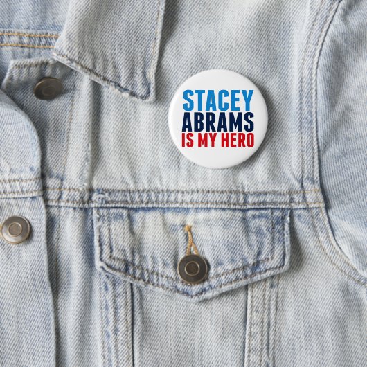 Stacey Abrams ist mein Held Button (Beispiel)