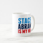 Stacey Abrams ist mein Held Kaffeetasse (VorderseiteRechts)