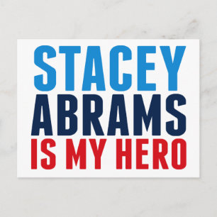 Stacey Abrams ist mein Held Postkarte