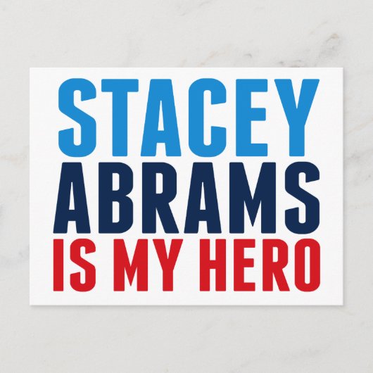 Stacey Abrams ist mein Held Postkarte (Vorderseite)