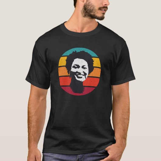 Stacey Abrams Progressive Georgia Retro T-Shirt (Vorderseite)
