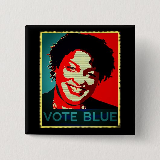 Stacey Abrams wählt Blue, georgischer Gouverneur 2 Button (Vorderseite)