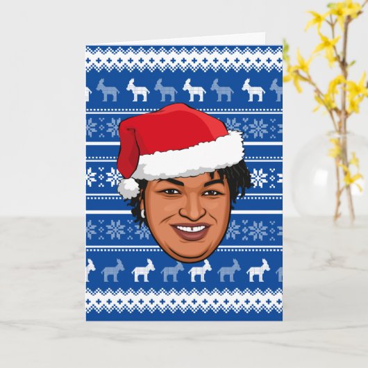 STACEY ABRAMS Weihnachten Karte (Gelbe Blume)
