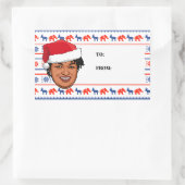 STACEY ABRAMS Weihnachten Rechteckiger Aufkleber (Tasche)