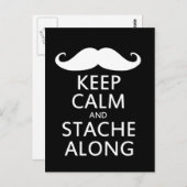 Stache Along Postkarte (Vorne/Hinten)