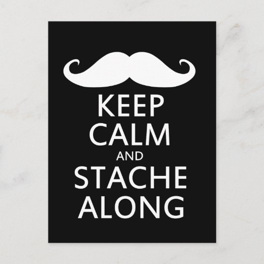 Stache Along Postkarte (Vorderseite)