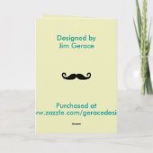 Stache Away Feiertagskarte (Rückseite)