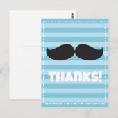 Stache Blue Postkarte (Vorne/Hinten)