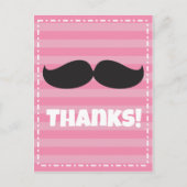 Stache Pink Postkarte (Vorderseite)