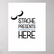 Stache präsentiert hier Party Signing Poster