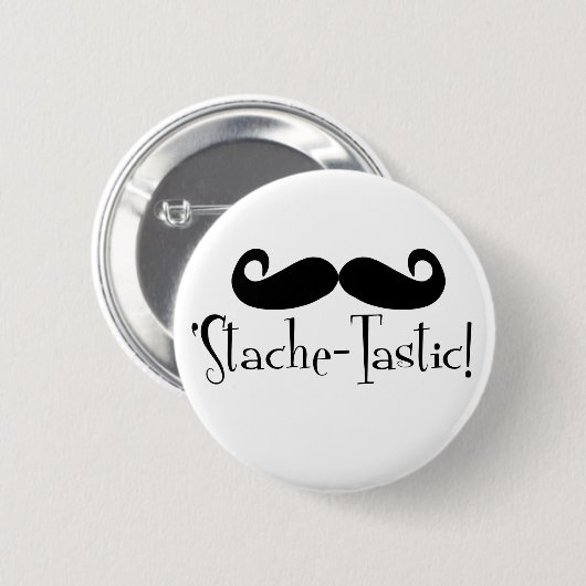 'Stache-tastic Button (Vorne & Hinten)