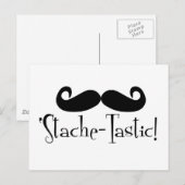 'Stache-tastic Postkarte (Vorne/Hinten)