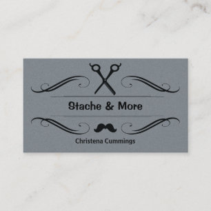 Stache und mehr Friseursalon-Visitenkarte Visitenkarte