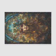 Stached Glass Fairy Lady