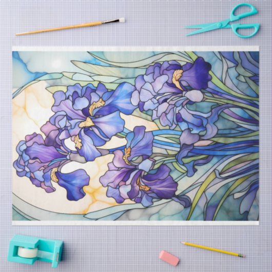 Stached Glass Ies Seidenpapier (Basteln)