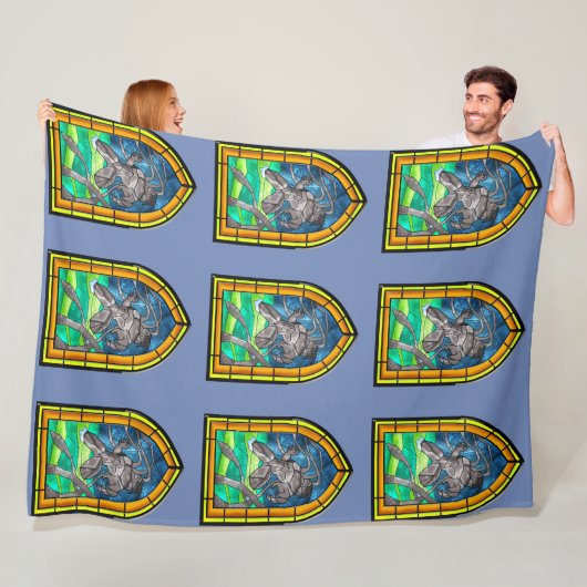 Stached Glass Kraken Fleecedecke (Beispiel)