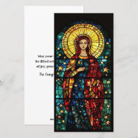 Stached Glass Madonna Flat