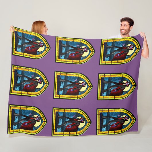 Stached Glass Vampire Fleecedecke (Beispiel)