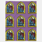 Stached Glass Vampire Fleecedecke (Vorderseite)