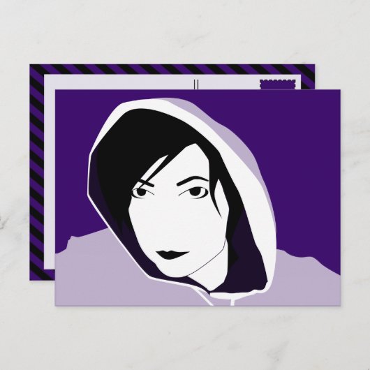 Stachel Postkarte (Vorne/Hinten)