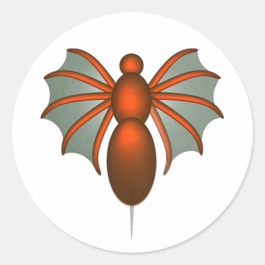 Stachel Runder Aufkleber (Vorderseite)