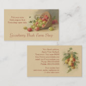 Stachelbeerbirnen-Fruchtverkäufe Visitenkarte (Vorne/Hinten)