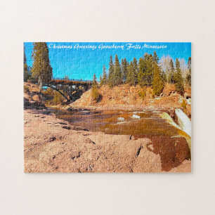 Stachelbeerfälle Minnesota Weihnachtsgrüße Puzzle