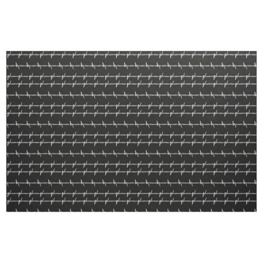 Stacheldraht auf schwarz stoff (Fat Quarter (45,7 x 55,9 cm))