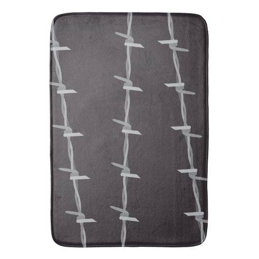 Stacheldraht Badematte (Vorderseite Vertikal)