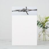 Stacheldraht Briefpapier (Stehend Vorderseite)