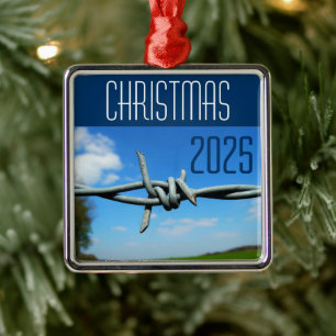 Stacheldraht-"Cowboy"-Ornament Ornament Aus Metall