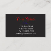 Stacheldraht-Doppeltes versah Visitenkarte (Rückseite)