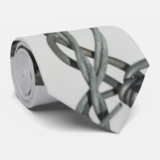 "Stacheldraht" Entwurfs-Halsbindung Krawatte (Gerollt)