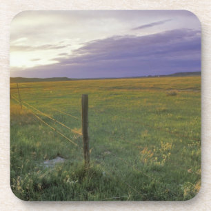 Stacheldraht Fenceline im Nordosten von Montana Untersetzer