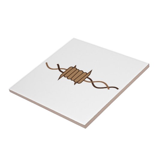 Stacheldraht Fliese (Seite)