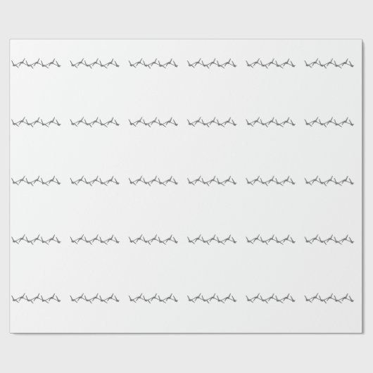 Stacheldraht Geschenkpapier (Flach)