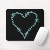 Stacheldraht-Herz Mousepad (Mit Mouse)